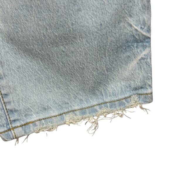 Universal Thread SZ 8/29 Curvy Vintage Straight Jeans Button-Fly Distressed Blue - Picture 6 of 10